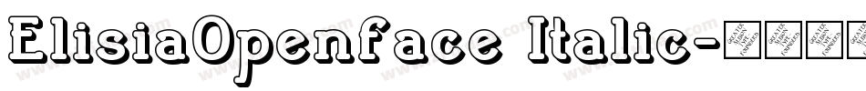 ElisiaOpenface Italic字体转换